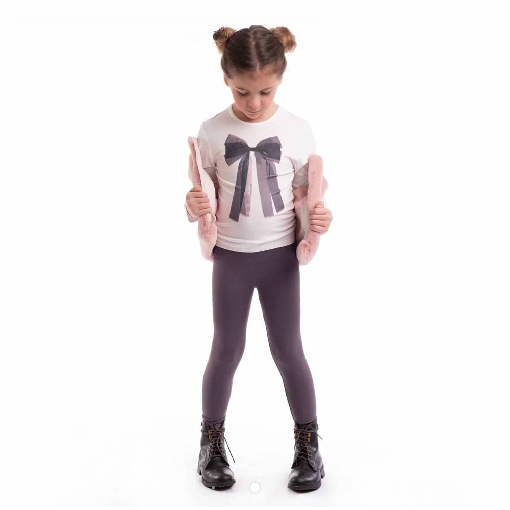 NEW IMOGA bow long sleeve top in white